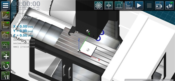 cnc数控铣床仿真软件(CNC VMC Simulator)截图