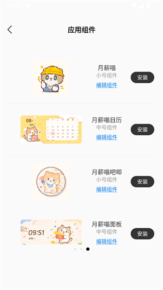 iWidget桌面组件截图